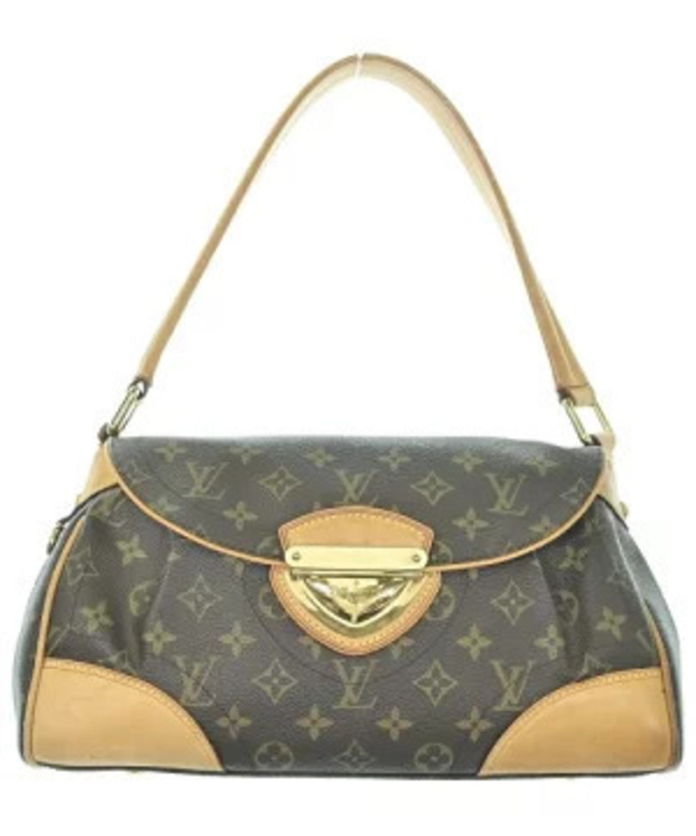Louis Vuitton Shoulder Bag Brown Beige Cream All over